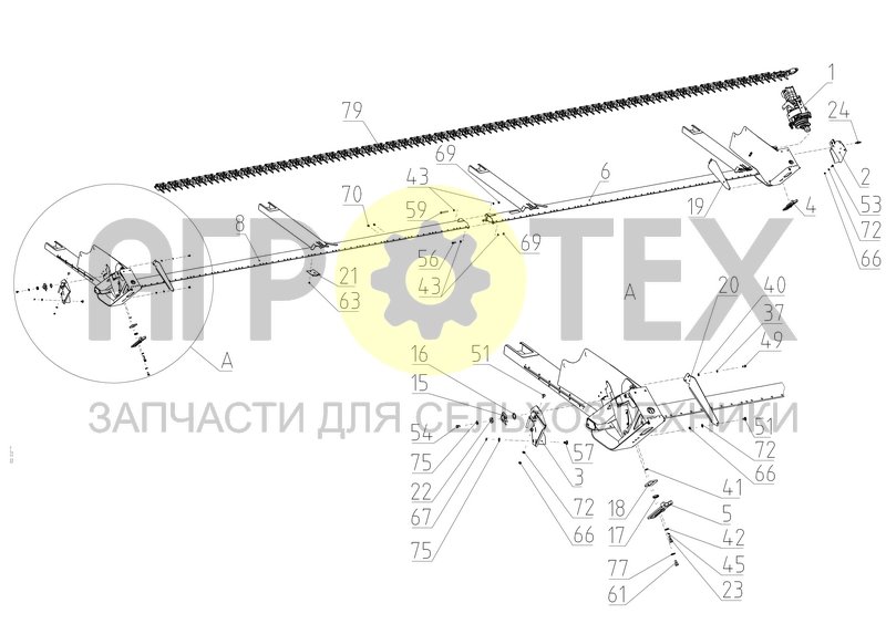 Стол выдвижной (161.82.52.010-03) (№43 на схеме)